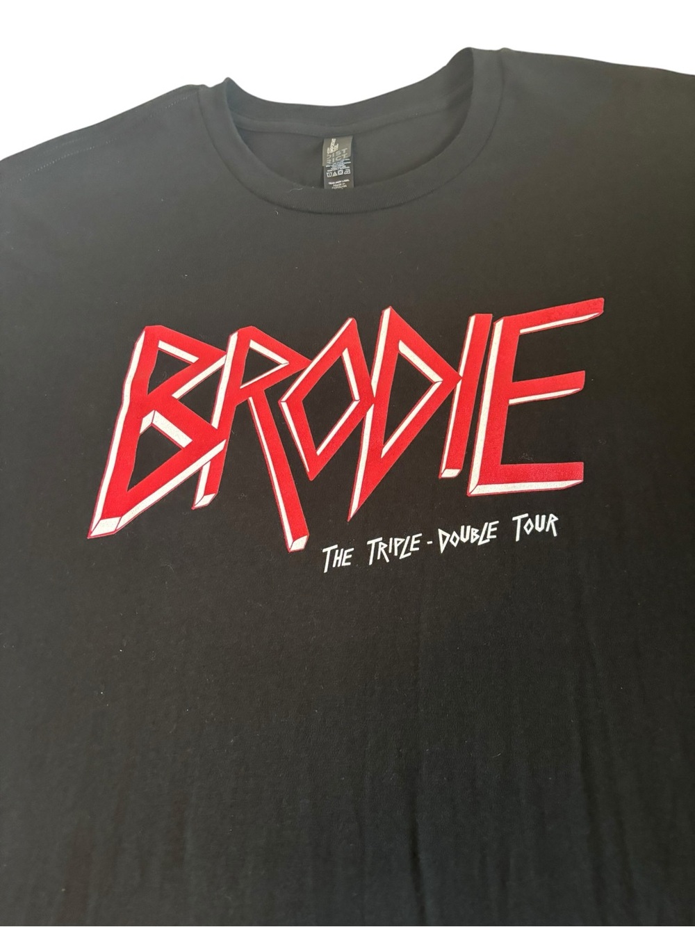 Brodie (Russell Westbrook) The Triple -Double Tour 2016-2017 Men Size 3XL Black